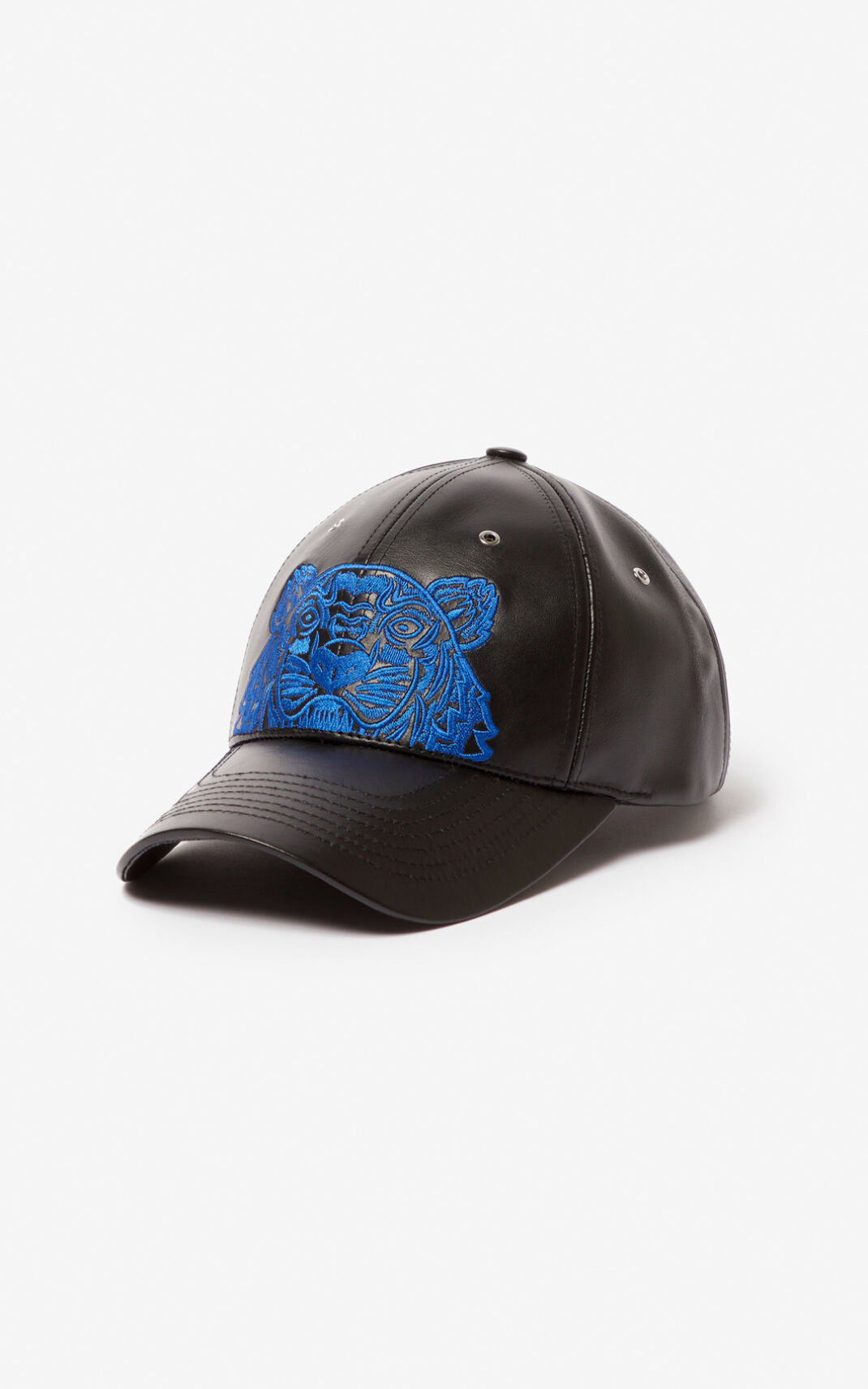 Casquette Kenzo Femme Tiger Cuir Noir DACLP-3420